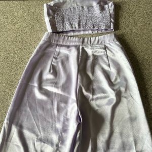 SHEIN set pants and crop tube top